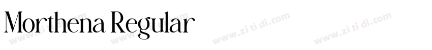 Morthena Regular字体转换